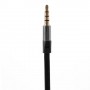 Cable audio 3,5 mm, macho / macho 1,2 m, negro