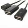 Cable adaptador micro USB 3 en 1 HUB OTG