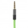 Cable audio  jack 3,5 mm, macho / macho 1,2 m, verde