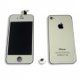 Kit cambio de color LCD + Tactil + Boton Home y Tapa trasera para iPhone 4S A1387  color plateado