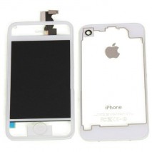 Kit cambio de color LCD + Tactil + Boton Home + Tapa trasera para iPhone 4 A1332 / A1349  color blan