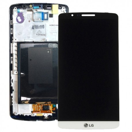 LCD + Tactil y marco para LG G3 / D855 Original color blanco