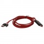 Cable adaptador TV MHL micro USB a HDMI para Samsung Galaxy S2 I9100 / HTC Sensation rojo