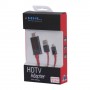 Cable adaptador TV MHL micro USB a HDMI para Samsung Galaxy S2 I9100 / HTC Sensation rojo