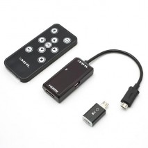Cable adaptador MHL a HDMI hembra HDTV con mando a distancia