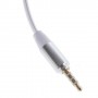 Cable adaptador audio jack  de 3,5 mm, macho / 2 hembras blanco
