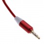 Cable adaptador audio jack  de 3,5 mm, macho / 2 hembras rojo