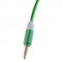 Cable adaptador audio jack  de 3,5 mm, macho / 2 hembras verde