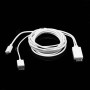 Cable adaptador TV MHL  micro usb  A HDMI para Samsung  Galaxy S4 I9500/ S3 I9300 blanco