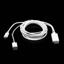 Cable adaptador TV MHL  micro usb  A HDMI para Samsung  Galaxy S4 I9500/ S3 I9300 blanco