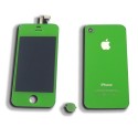 Kit cambio de color LCD + Tactil + Boton Home y Tapa trasera para iPhone 4S A1387  color verde