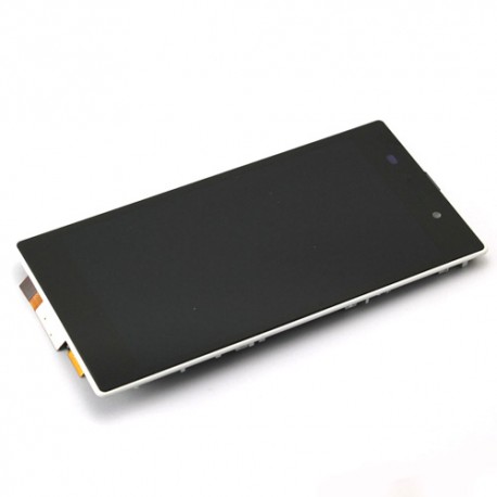 LCD + Tactil y marco para Sony xperia Z1 / L39H Original color blanco