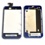 Kit cambio de color LCD + Tactil + Boton Home + Tapa trasera para iPhone 4 A1332 / A1349  color azul