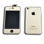 Kit cambio de color LCD + Tactil + Boton Home + Tapa trasera para iPhone 4 A1332 / A1349  color plat