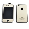 Kit cambio de color LCD + Tactil + Boton Home + Tapa trasera para iPhone 4 A1332 / A1349  color plat