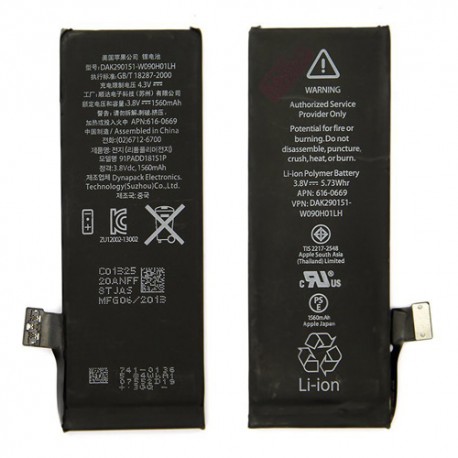 Bateria para iPhone 5C A1532 / A1507 / A1529 / A1456 / A1516 / A1526 APN: 616-0669