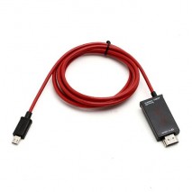 Cable  adaptador TV MHL  micro USB a HDMI  para Samsung Galaxy S3 I9300 / S4 I9500 / Note II / N7100