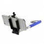 Soporte extensible selfie de mano para telefonos moviles y camaras azul