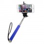 Soporte extensible selfie de mano para telefonos moviles y camaras azul