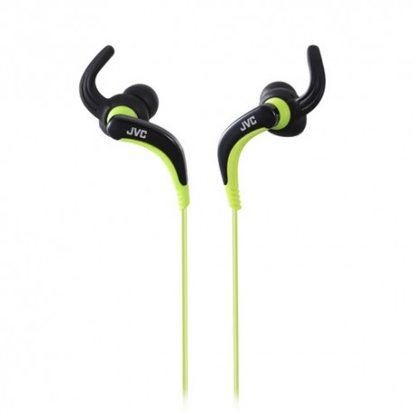 Auriculares deportivos JVC HA-ETX30 resistentes al agua y sudor  negro/neon