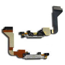 Cable Flex de Conector de carga para iPhone 4 A1332 / A1349 Recuperada color blanco