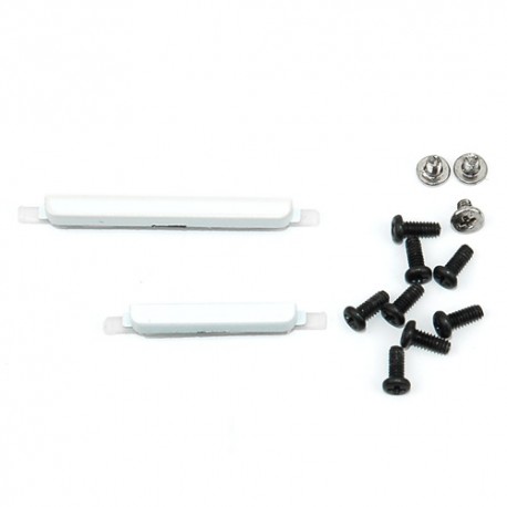 Set de 11 tornillos + Botones laterales para Ibold B, Color Blanco,