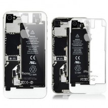 Tapa trasera de batería para Iphone 5 Transparente Blanca