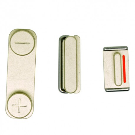 Botones laterales para iPhone 5S A1533 / A1457 / A1530 / A1453 / A1518 / A1528 Original color dorado