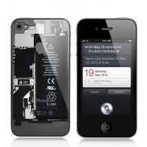 Tapa trasera de batería para Iphone 5 Transparente negra