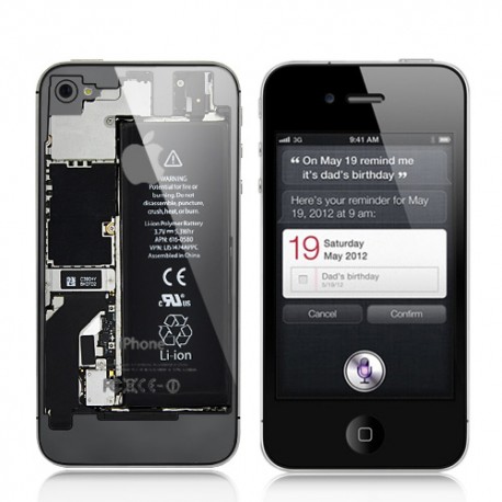Tapa trasera de batería para Iphone 5 Transparente negra