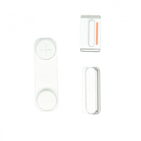Botones laterales para iPhone 5S A1533 / A1457 / A1530 / A1453 / A1518 / A1528 Original color platea