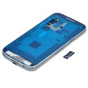 Carcasa interior y tapa de bateria completa de Samsung Galaxy S4 Mini (I9195) Original color azul