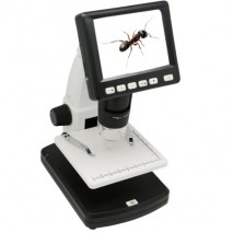 Microscopio digital 5mpix 500x pantalla 3,5" LCD 8leds micro SD