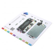 Tapete magnetico con esquema de Iphone 5S para tornillos y piezas pequeñas,