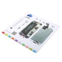 Tapete magnetico con esquema de Iphone 5S para tornillos y piezas pequeñas,