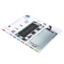 Tapete magnetico con esquema de Iphone 6 para tornillos y piezas pequeñas,