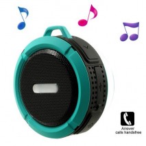 Altavoz Portatil Buetooth resistente al agua azul