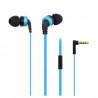 Auriculares 3,5 mm, Stereo con microfono azul