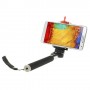 Soporte extensible selfie de mano para telefonos moviles y camaras negro