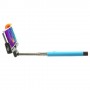 Soporte extensible selfie bluetooth con disparador para telefonos moviles y camaras azul