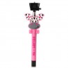 Soporte extensible selfie Cebra bluetooth con disparador para telefonos moviles rosa