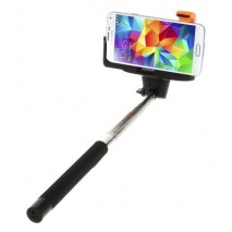 Soporte extensible selfie bluetooth con disparador para telefonos moviles y camaras negro
