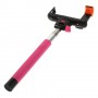 Soporte extensible selfie  bluetooth con disparador para telefonos moviles y camaras rosa