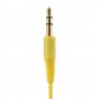 Auriculares 3,5 mm, cremallera para iPhone / iPad / Samsung / LG / HTC / MP3 amarillos