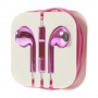 Auriculares 3,5 mm,  para iPhone / iPad / Samsung / LG / HTC / mp3 rosa