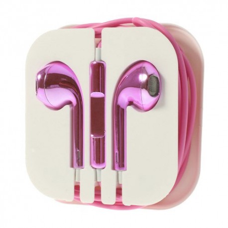 Auriculares 3,5 mm,  para iPhone / iPad / Samsung / LG / HTC / mp3 rosa