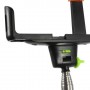Soporte extensible selfie bluetooth con disparador para telefonos moviles y camaras verde