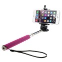 Soporte extensible selfie de mano para telefonos moviles y camaras rosa