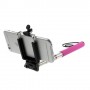 Soporte extensible selfie de mano para telefonos moviles y camaras rosa