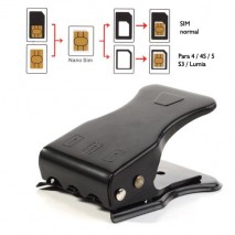 Cortador de tarjeta sim 3 en 1, sim / micro sim / nano sim